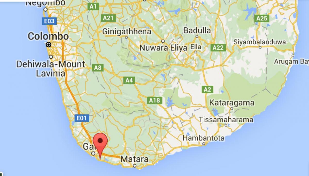  güney batı Sri Lanka göster 