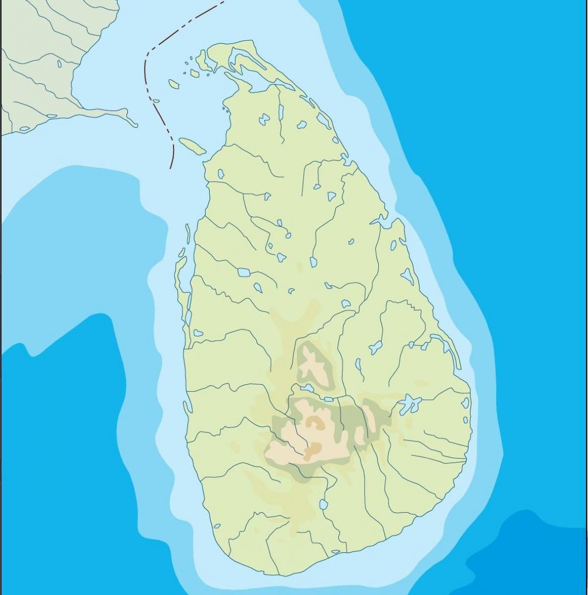 Sri Lanka vektör harita