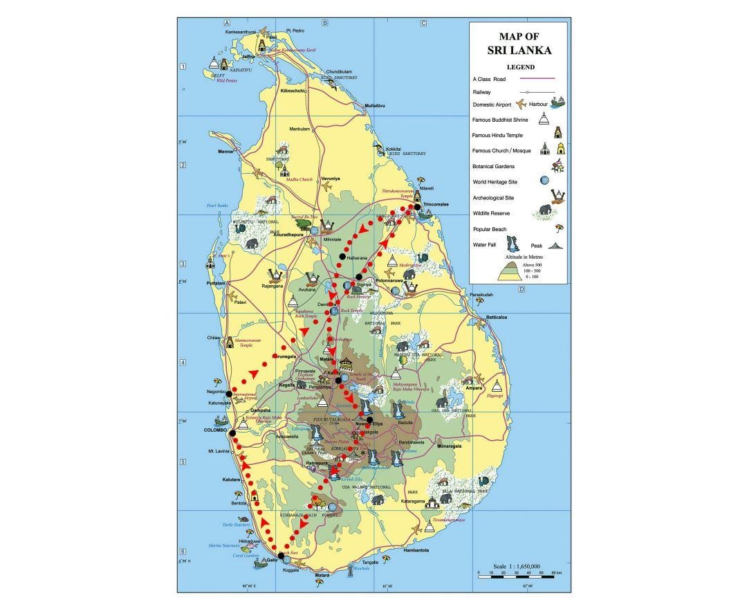 Sri Lanka'da simgeleri göster
