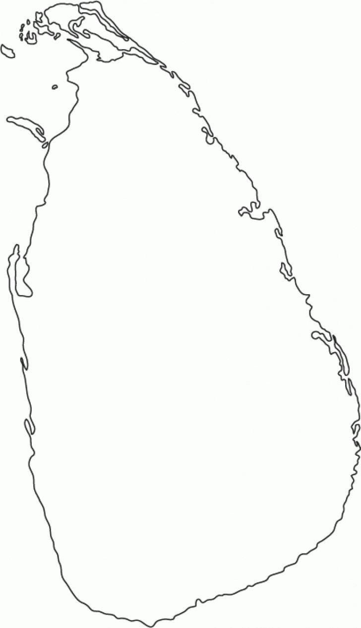 Sri Lanka boş siyasi harita
