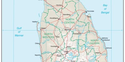 Navigasyon harita Sri Lanka haritası 