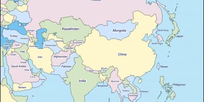 Sri Lanka haritası ve çevre ülkeler