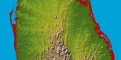 Sri Lanka 3d haritası 