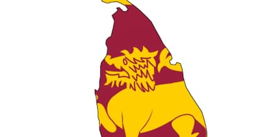 Sri Lanka bayrağı haritası 