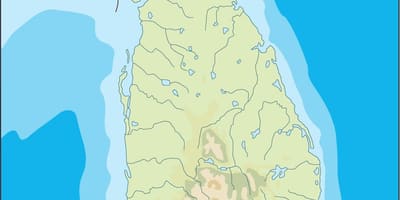 Sri Lanka vektör harita