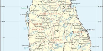 Sri Lanka haritası hd