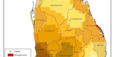Sri Lanka nüfus yoğunluğu haritası 