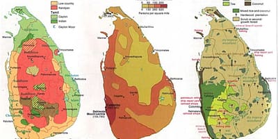 Sri Lanka tarım haritası 