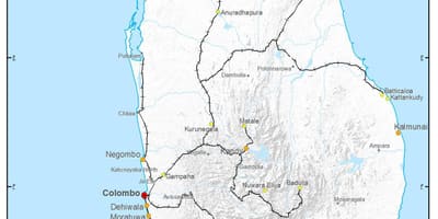 Tren yolları Sri Lanka göster