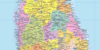 Sri Lanka yol haritası, Fransızca haritası 