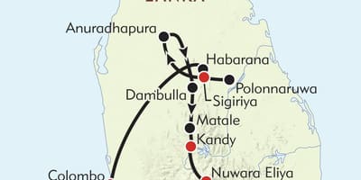 Sri Lanka yol haritası 